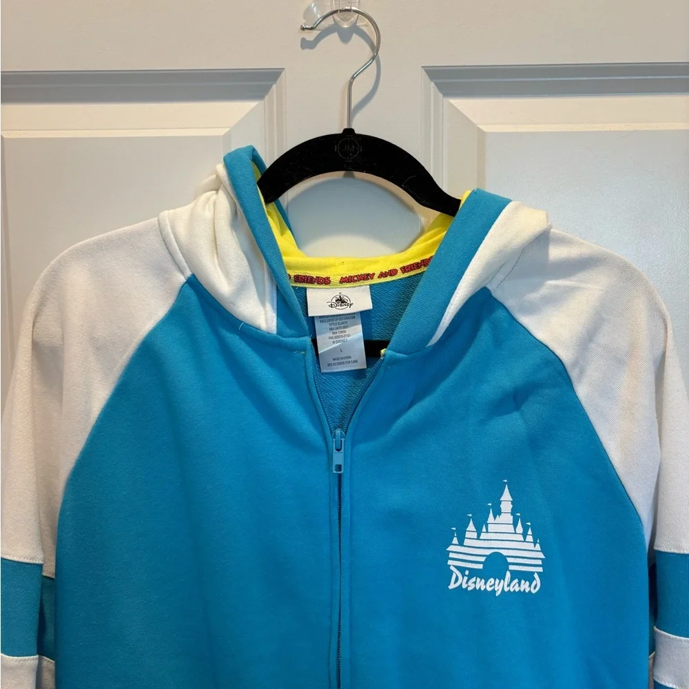 Disneyland Fab 5 Blue and White Zipper Hoodie Sweatshirt, L - Picture 9 of 15